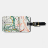 地図: 北アメリカ1742年 ラゲッジタグ (正面横)