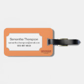 地図: 北アメリカ1742年 ラゲッジタグ (裏面横)