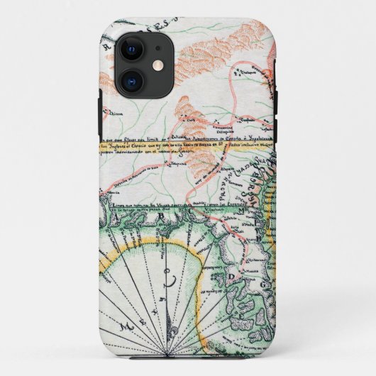 地図: 北アメリカ1742年 Case-Mate iPhoneケース (裏面)