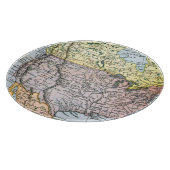 地図: 北アメリカ1890年 カッティングボード (角)