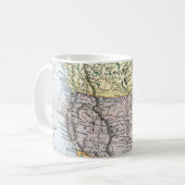 地図: 北アメリカ1890年 コーヒーマグカップ (正面左)