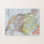 地図: 北アメリカ1890年 ジグソーパズル (横)