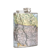 地図: 北アメリカ1890年 フラスク (右)