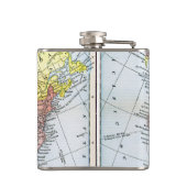 地図: 北アメリカ1890年 フラスク (裏面)