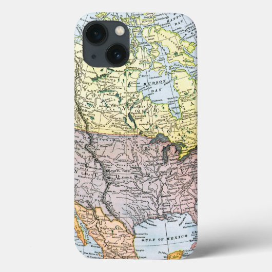 地図: 北アメリカ1890年 Case-Mate iPhoneケース (裏面)