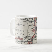 地図: 北アメリカ、C1700 コーヒーマグカップ (正面左)