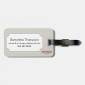 地図: 北アメリカ、C1700 ラゲッジタグ (裏面横)