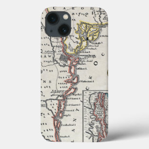 地図: 北アメリカ、C1700 iPhone 13ケース