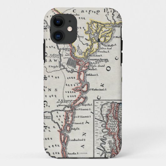 地図: 北アメリカ、C1700 Case-Mate iPhoneケース (裏面)