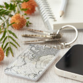 地図: 北太平洋 キーホルダー (正面右)