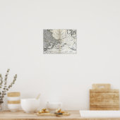 地図:北太平洋 ポスター (キッチン)