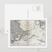 地図: 北太平洋 ポストカード (正面/裏面)