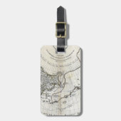 地図: 北太平洋 ラゲッジタグ (正面縦)