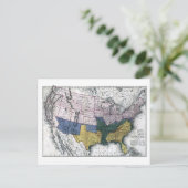 地図:南北戦争、1864年 ポストカード (スタンド正面)