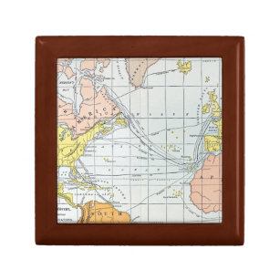 地図: 大西洋の旅行 ギフトボックス