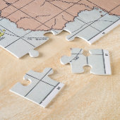 地図: 大西洋の旅行 ジグソーパズル (側面)