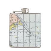 地図: 大西洋の旅行 フラスク (正面)