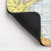 地図: 大西洋の旅行 マウスパッド (コーナー)