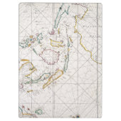 地図: 東のインディ1670年 クリップボード (裏面)