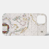地図: 東のインディ1670年 Case-Mate iPhoneケース (裏面 (横))