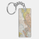 地図: 東のカナダ キーホルダー (正面左)