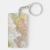 地図: 東のカナダ キーホルダー (裏面)