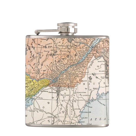 地図: 東のカナダ フラスク (正面)