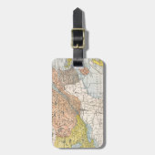 地図: 東のカナダ ラゲッジタグ (正面縦)