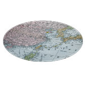 地図: 東アジア1907年 カッティングボード (角)