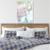 地図：東アジア1907年 キャンバスプリント (インサイチュ (寝室))