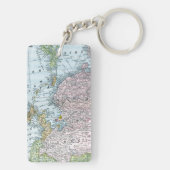 地図: 東アジア1907年 キーホルダー (裏面)