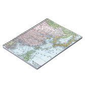 地図: 東アジア1907年 ノートブック (左側)