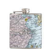 地図: 東アジア1907年 フラスク (正面)