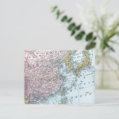 地図：東アジア1907年 ポストカード (スタンド正面)