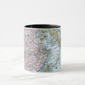 地図: 東アジア1907年 マグカップ (中央)