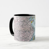 地図: 東アジア1907年 マグカップ (正面左)