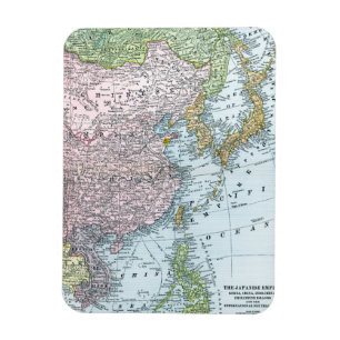 地図: 東アジア1907年 マグネット