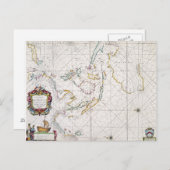 地図：東インディ, 1670 ポストカード (正面/裏面)