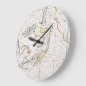 地図：東インディ, 1670 ラージ壁時計 (傾斜)