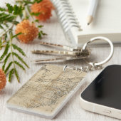 地図: 米国1783年 キーホルダー (正面右)