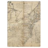 地図: 米国1783年 クリップボード (裏面)