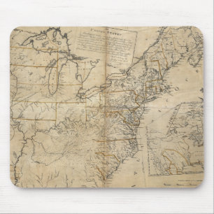 地図: 米国1783年 マウスパッド