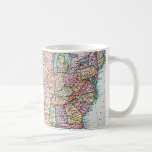 地図: 米国1905年 コーヒーマグカップ