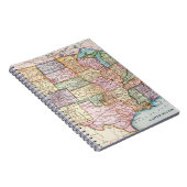 地図: 米国1905年 ノートブック (右側)