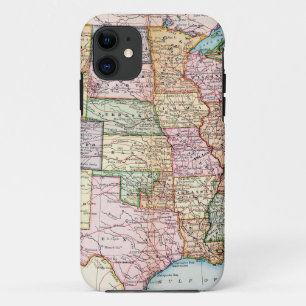 地図: 米国1905年 iPhone 11 ケース