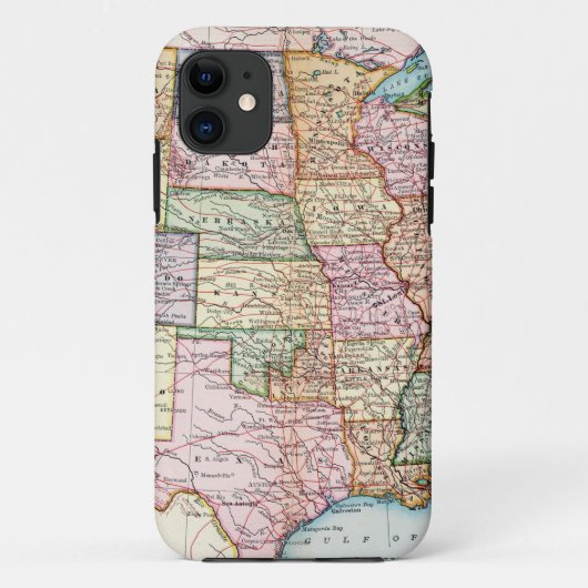 地図: 米国1905年 Case-Mate iPhoneケース (裏面)