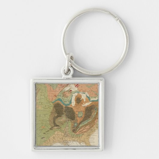 地図（米国） キーホルダー (正面)