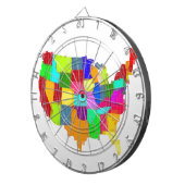 地図-米国 ダーツボード (正面右)