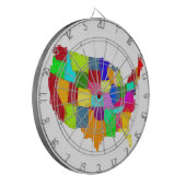 地図-米国 ダーツボード (正面左)