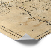 地図：米国、1783年 ポスター (角)